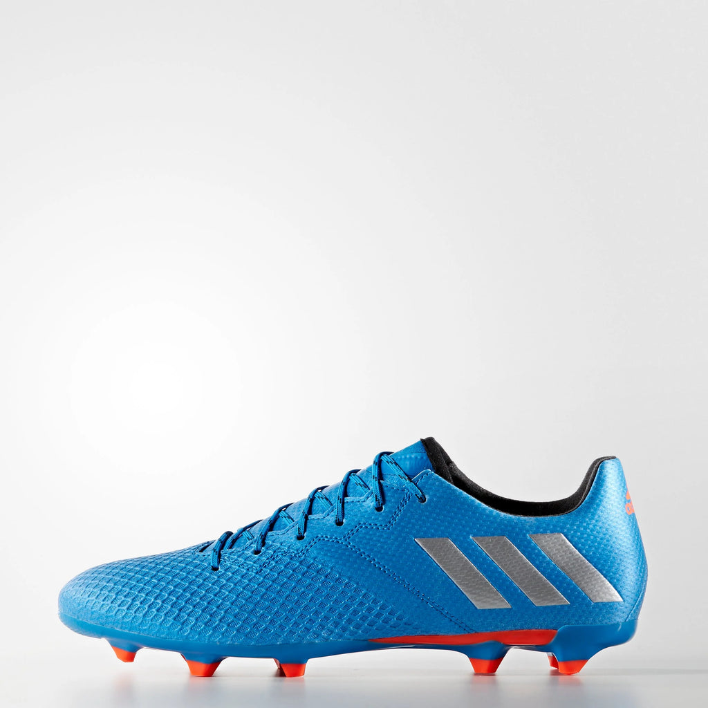 adidas Messi 163 FG Firm Ground Soccer Cleats Shock Blue Matte Silver Black