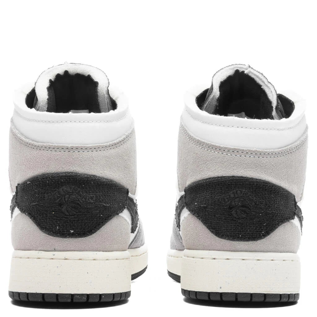 Air Jordan 1 Mid SE GS Cement Grey Black White