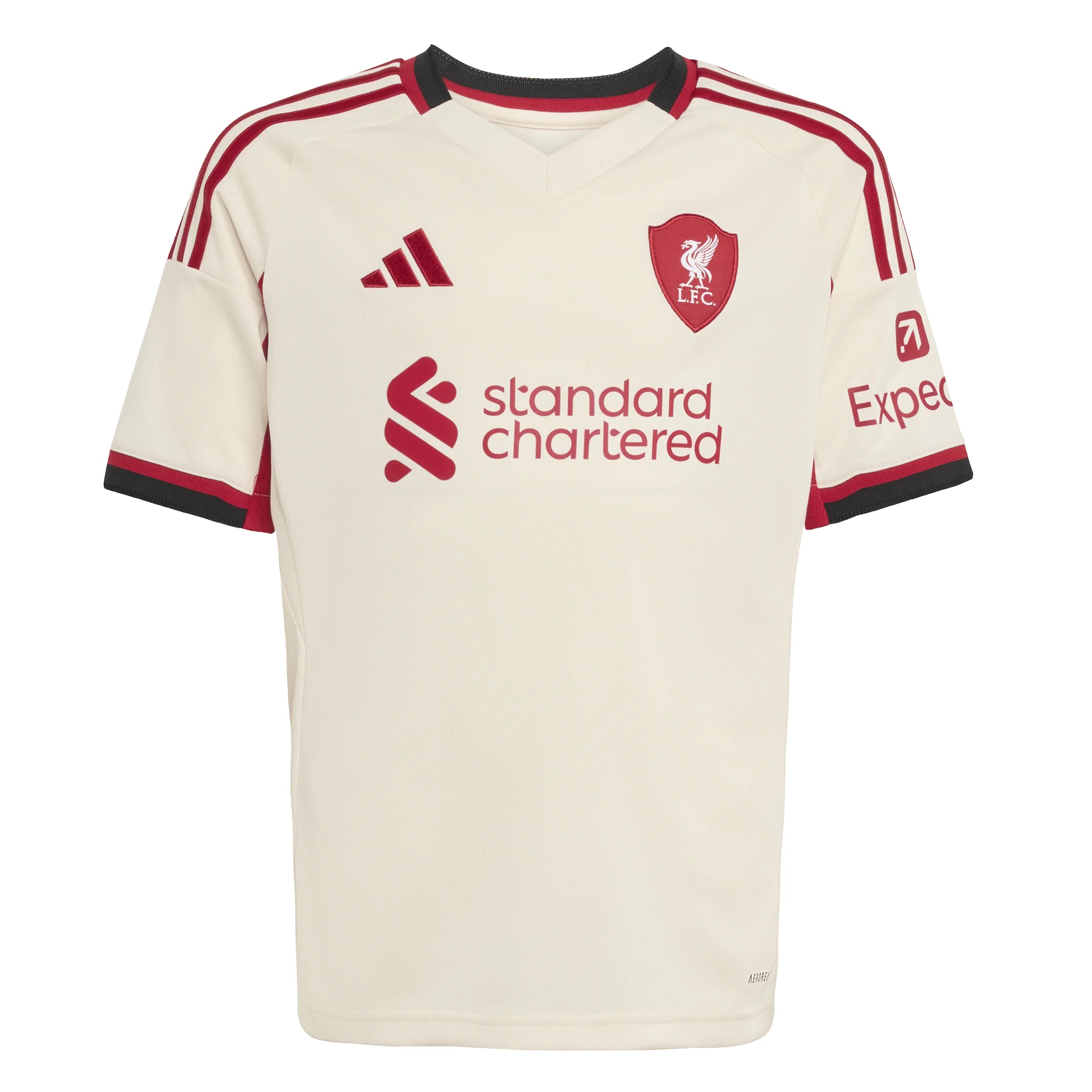 adidas Liverpool FC Away Youth Soccer Jersey 25 26 White