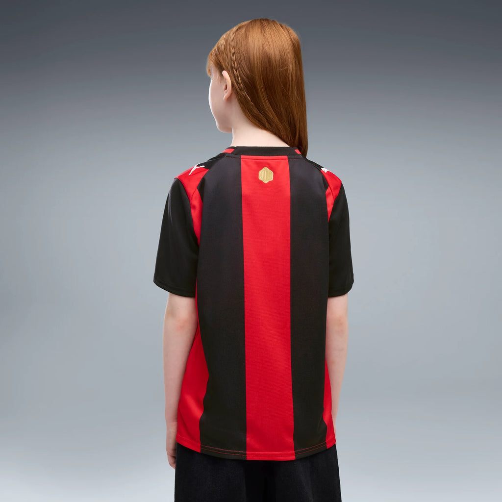 PUMA AC Milan Home Youth Soccer Jersey 2026 Black Red
