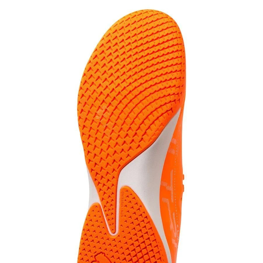 PUMA Ultra Ultimate Court Indoor Soccer Shoes Ultra Orange White Blue Glimmer