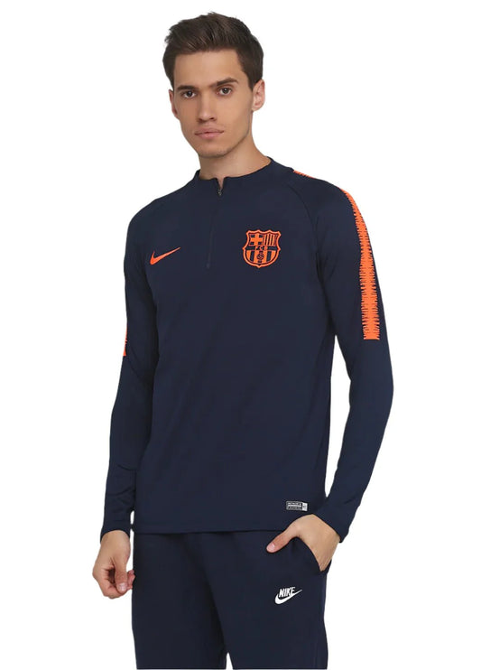 Nike Barcelona Squad Drill Top Obsidian Hyper Crimson