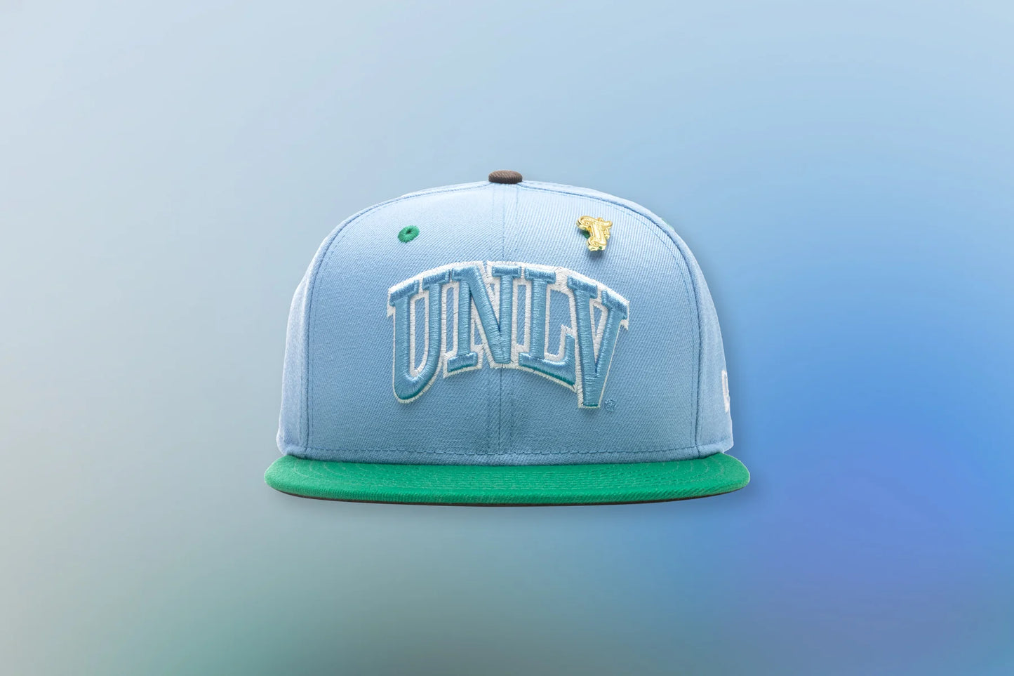 Feature x New Era Earth 59FIFTY UNLV Rebels Birdseye Blue Kelly Green