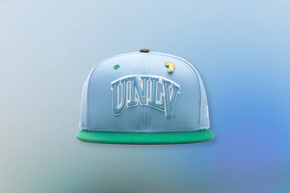 Feature x New Era Earth 59FIFTY UNLV Rebels Birdseye Blue Kelly Green