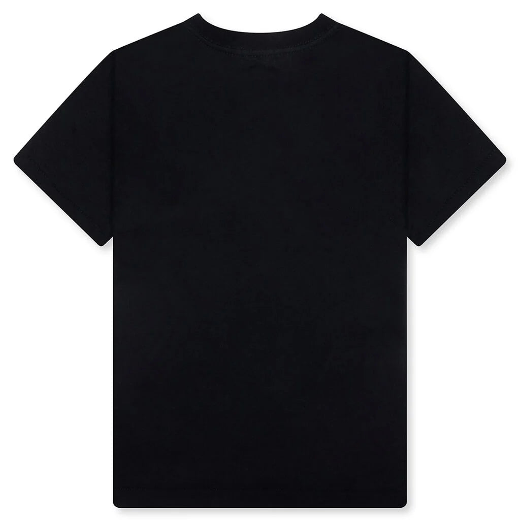 Kids Neon Camo College Tee Black