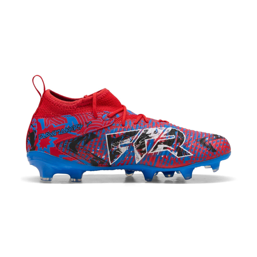PUMA Future 8 Match Play Makers FG AG Youth Soccer Cleats Red Black Blue
