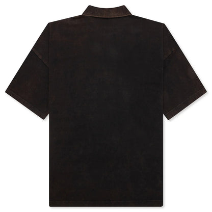 Anchor Short Sleeve Polo Shirt Brown