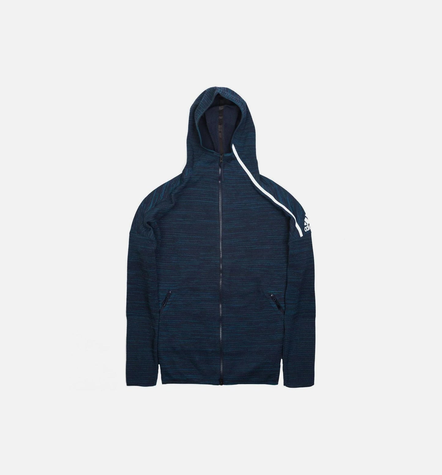 Zne Mens Hoodie Navy White