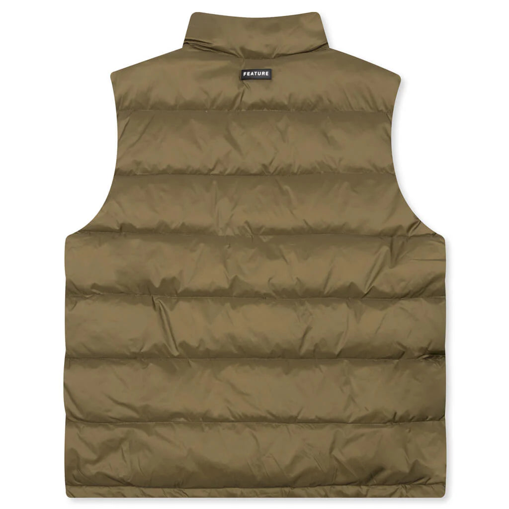 Sherman Convertible Puffer Vest Olive