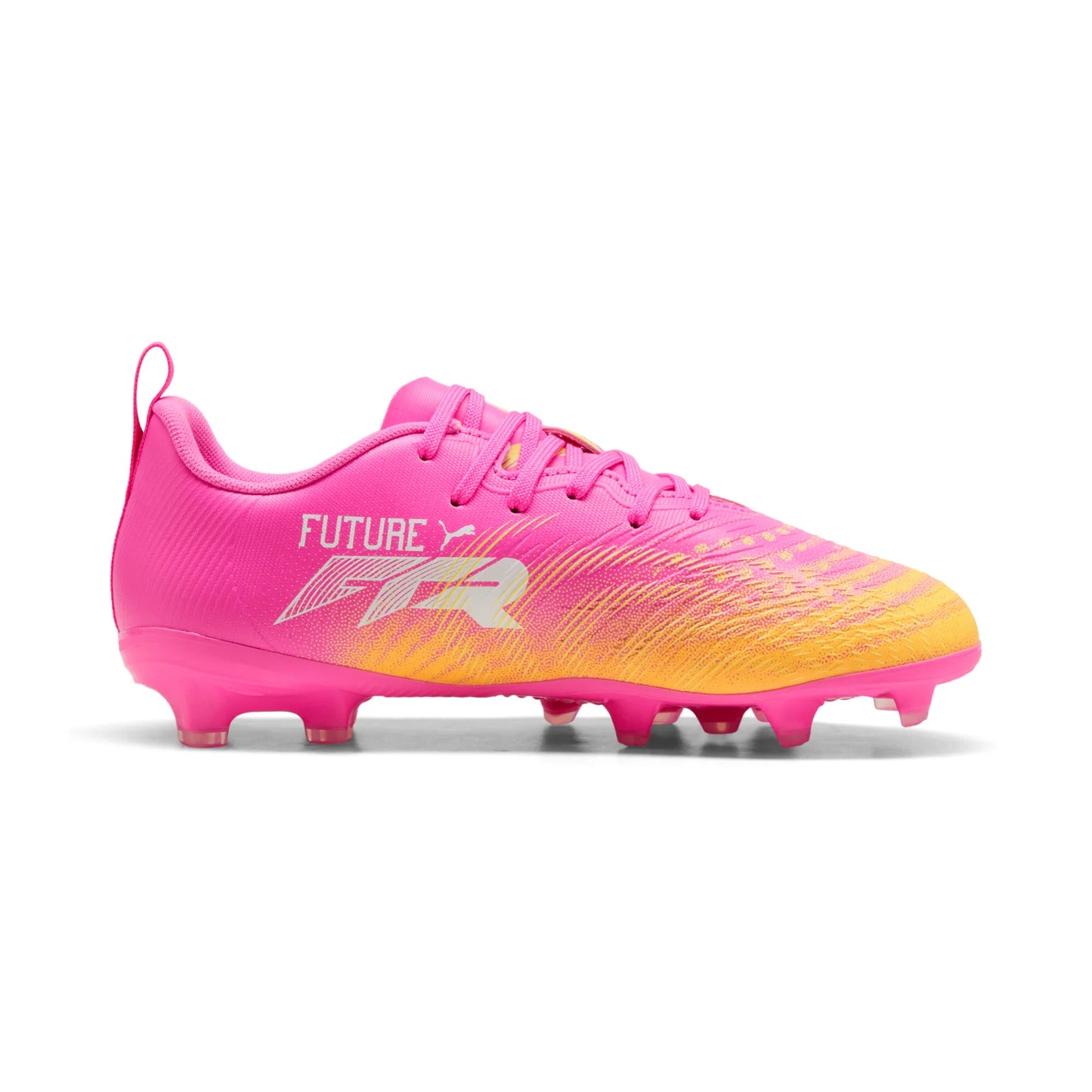PUMA Future 9 Play FG AG Firm Ground Artificial Ground Youth Soccer Cleats Pink Aqua