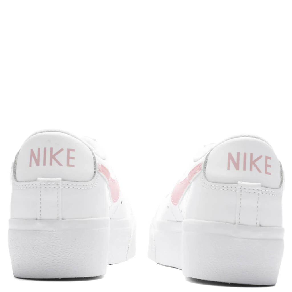 Womens Blazer Low Platform White Pink Glaze