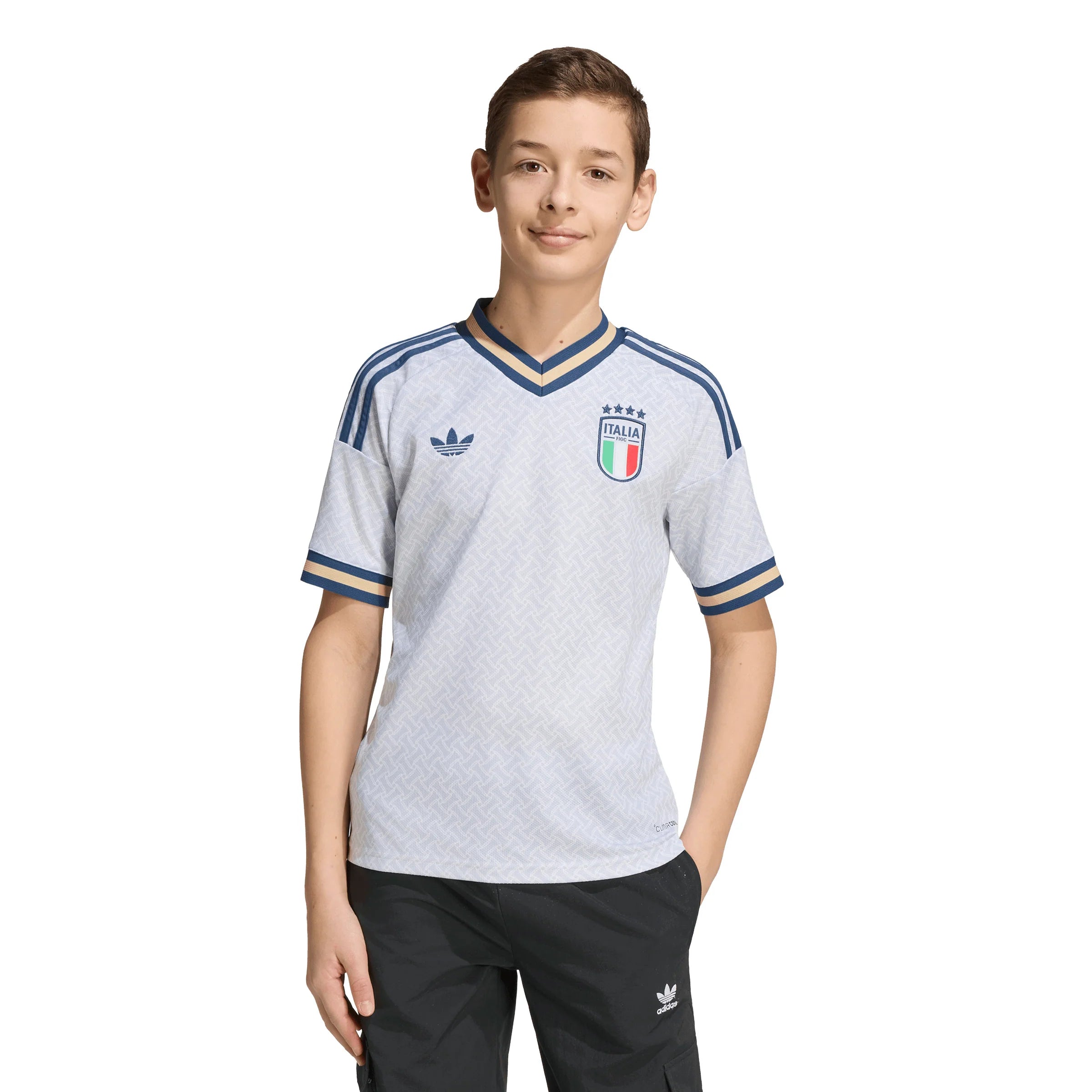adidas Italy Away Youth Soccer Jersey 2026 Blue