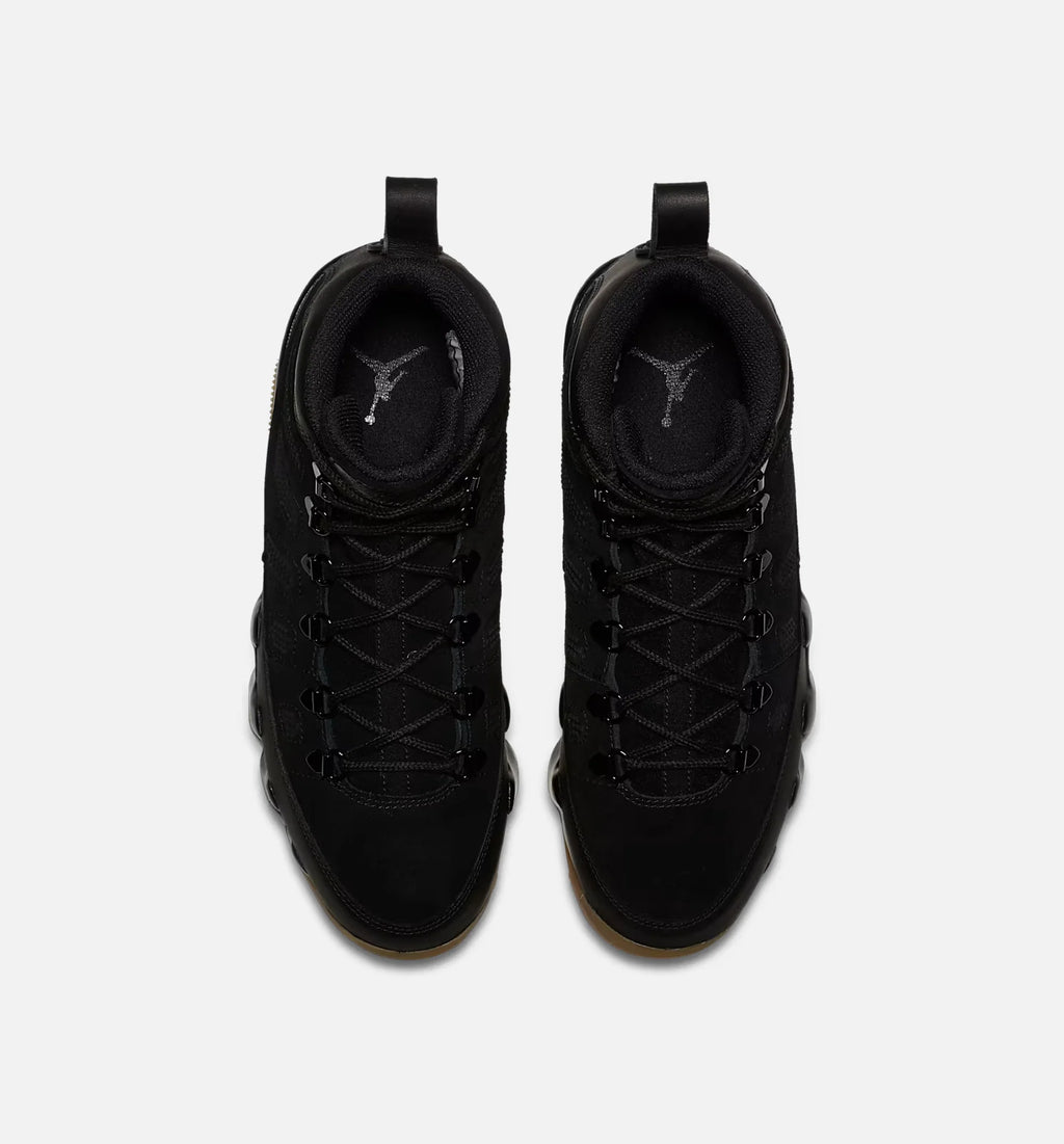 Air Jordan 9 Retro Mens Lifestyle Boot Black Black Gum Light Brown