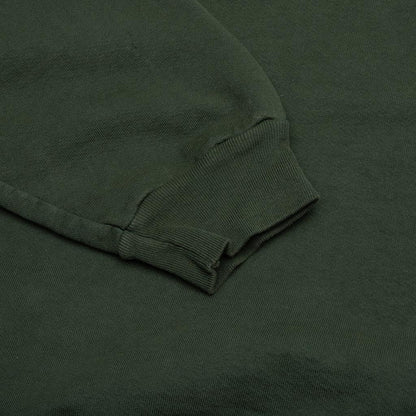 Embroidery Script Logo Crewneck Forest Green