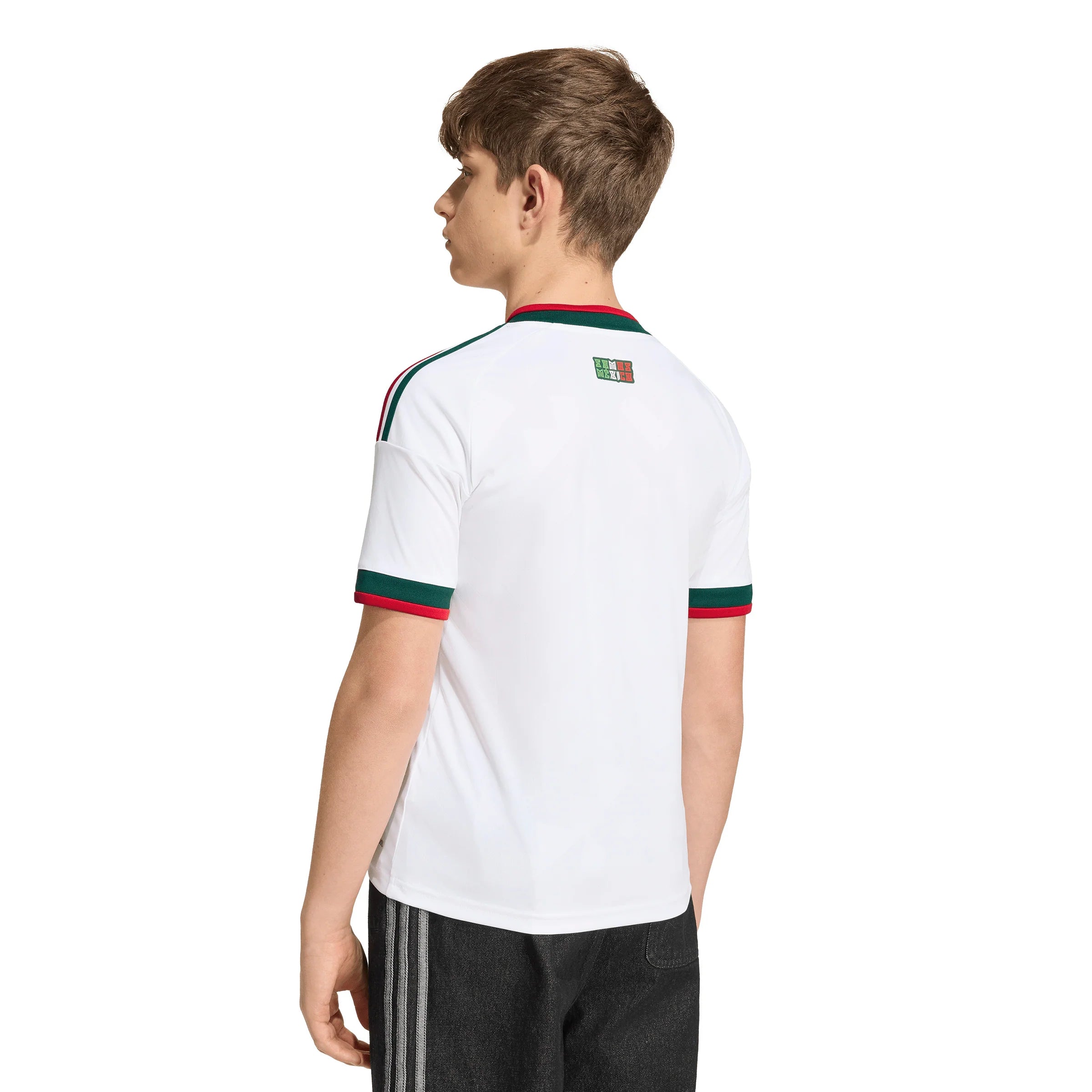 adidas Mexico Away Youth Soccer Jersey 2026 White