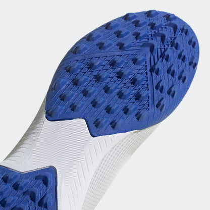 adidas Kids X Speed Flow3 TF J Turf Soccer Shoes White Blue