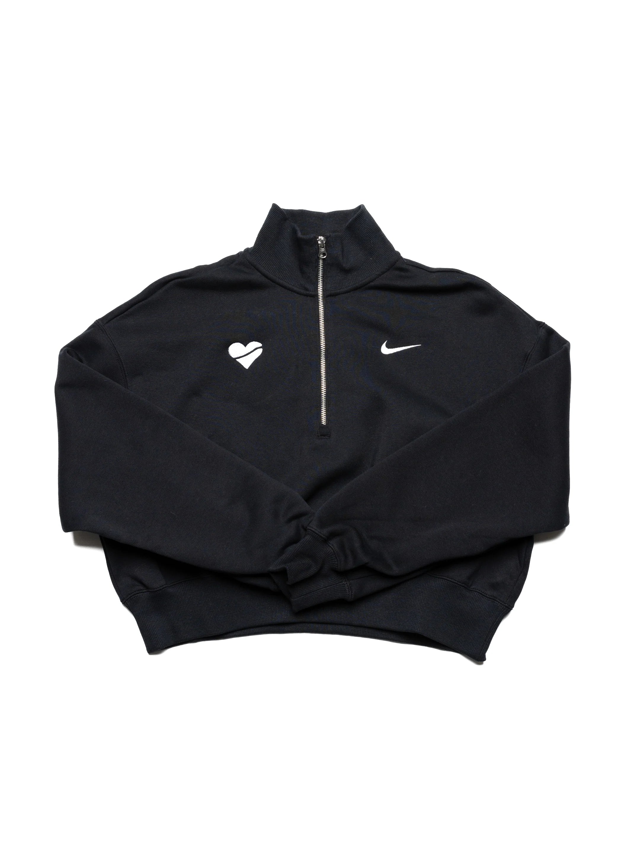 Nike Womens Sportswear Phoenix Fleece Oversized 1 2 Zip Crop Sweatshirt