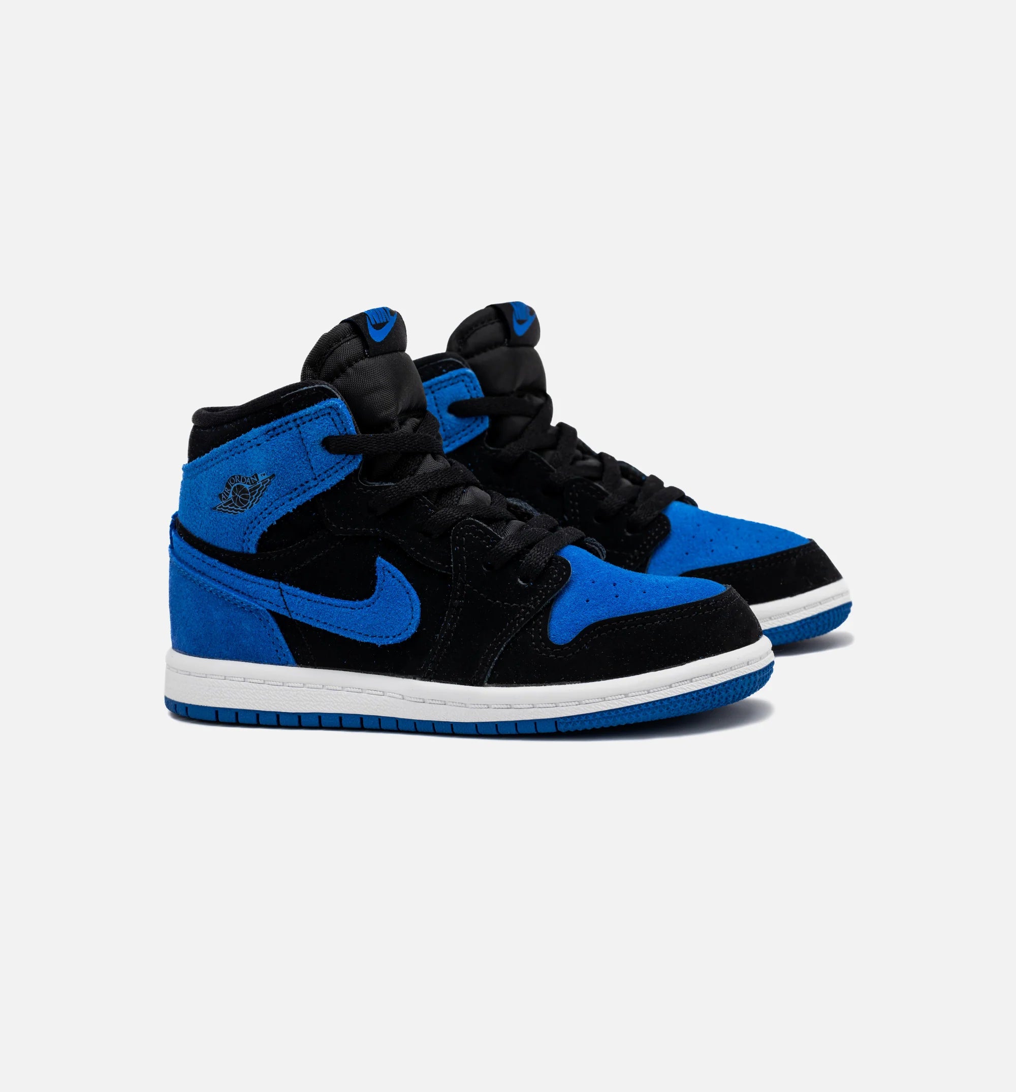 Air Jordan 1 Retro High OG Royal Reimagined Infant Toddler Lifestyle Shoe Black Royal Blue White Free Shipping