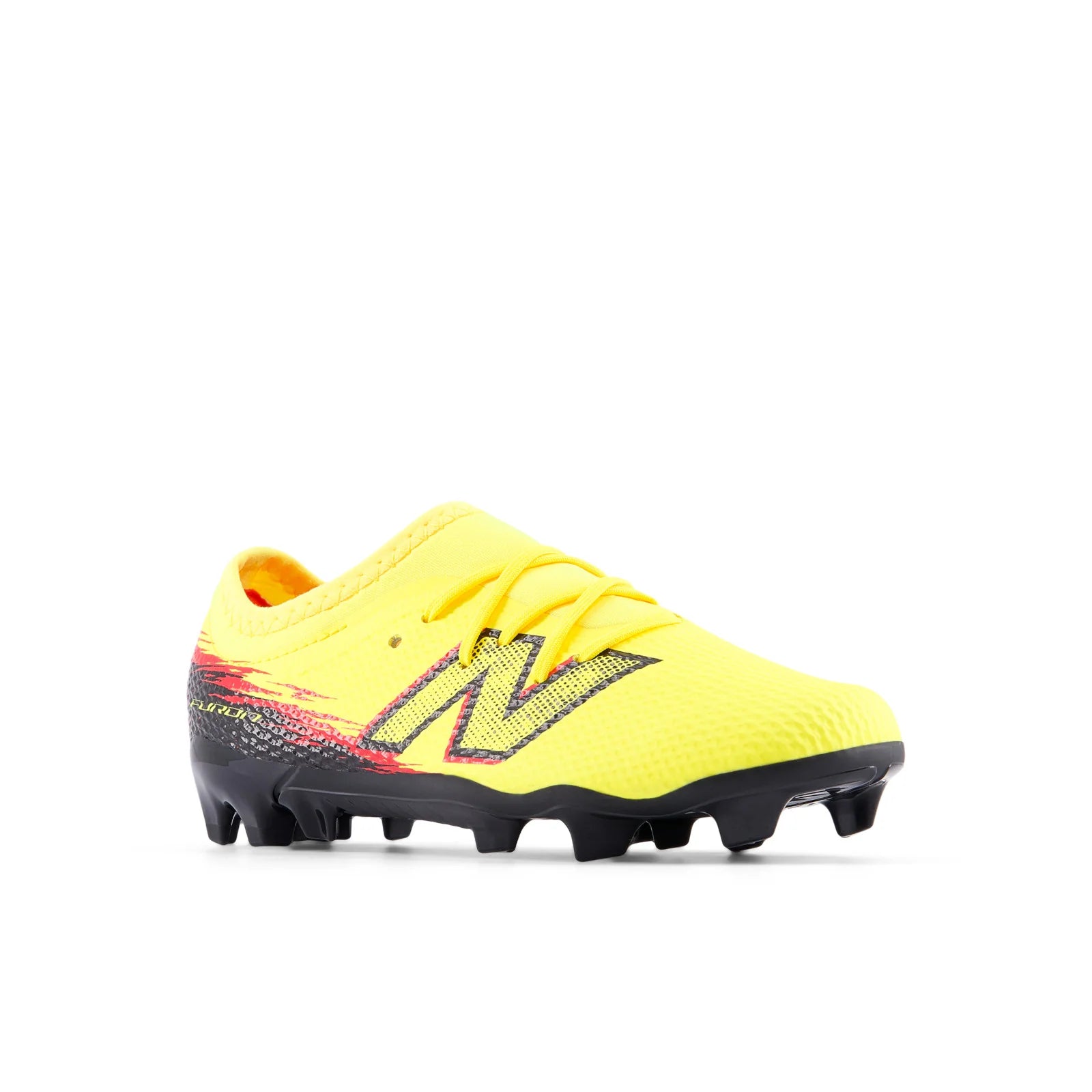 New Balance Furon Team V8 FG Firm Ground Youth Soccer Cleats Punch Yellow