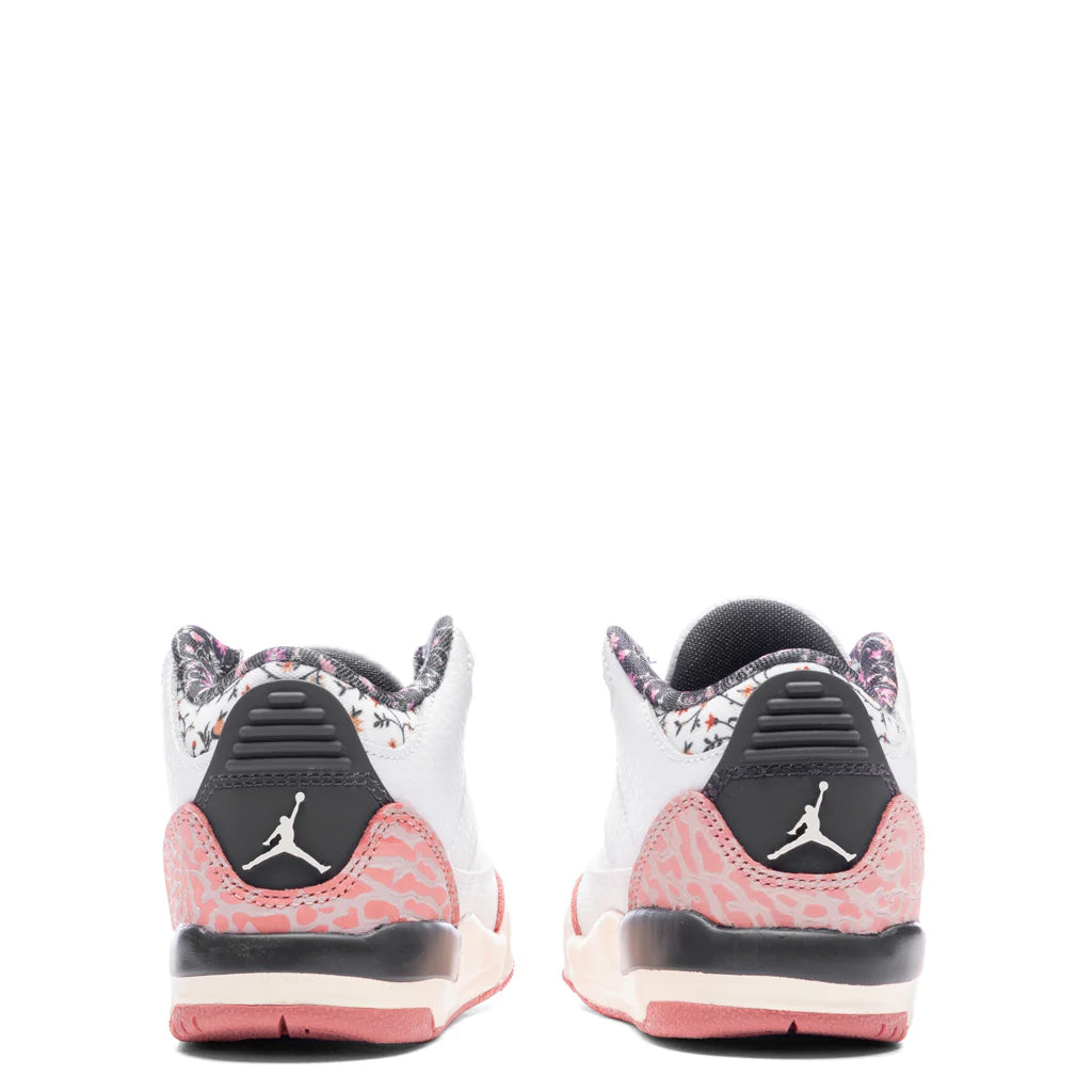 Air Jordan 3 Retro TD Vintage Floral White Anthracite Red Stardust