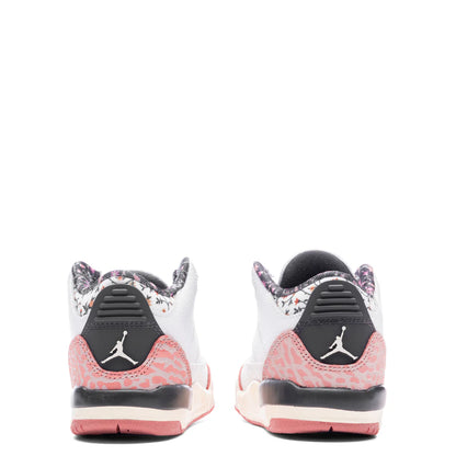 Air Jordan 3 Retro TD Vintage Floral White Anthracite Red Stardust