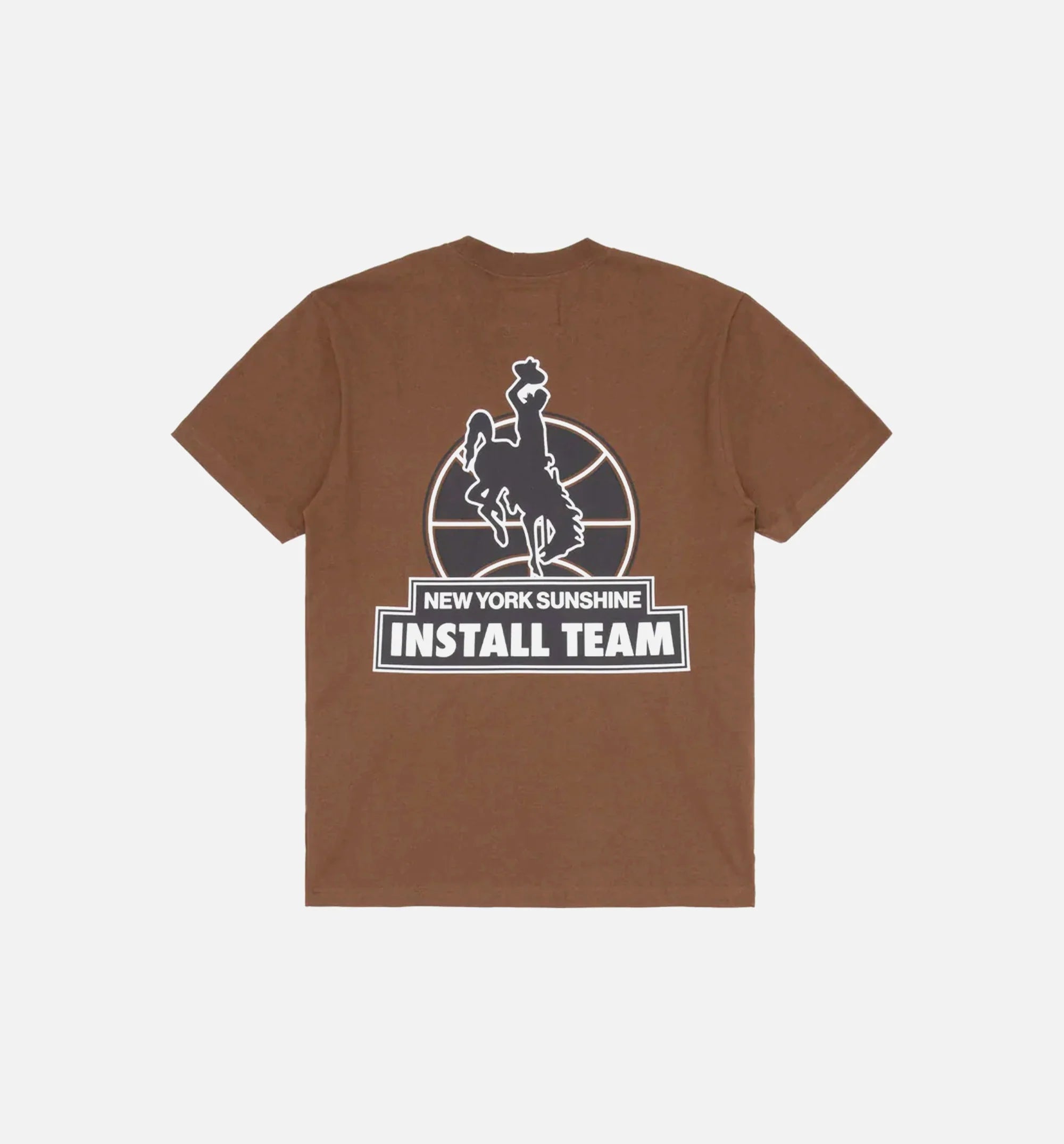 NYS Sun Dyed In Texas Heavyweight Pocket Short Sleeve Tee Mens T shirt Brown