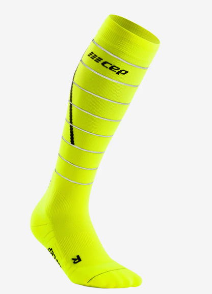 Womens CEP Pro Run Reflective Compression Socks Tall