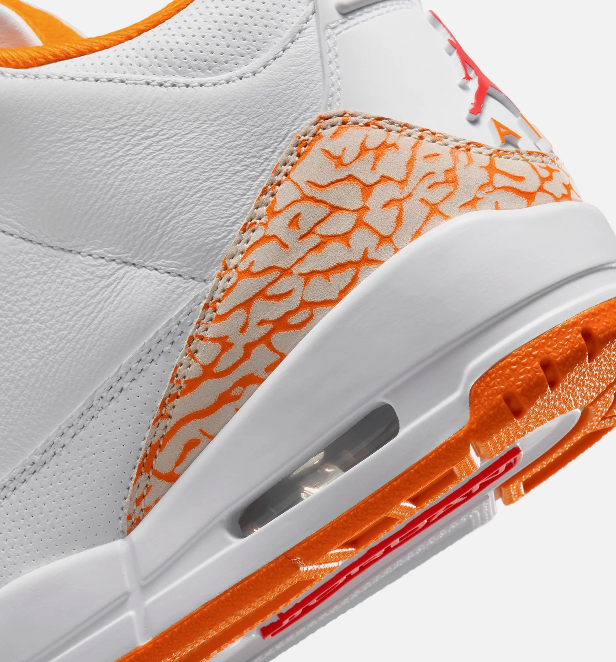 Air Jordan 3 Retro Orange Citrus Womens Lifestyle Shoe White Multicolor Free Shipping