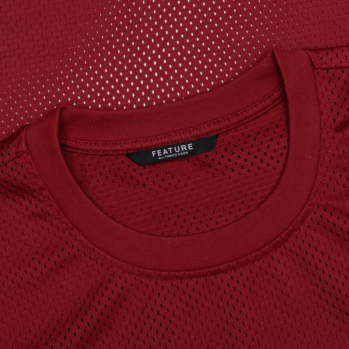 Boyer Mesh Tee Burgundy