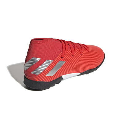 adidas Nemeziz 193 TF Turf Youth Soccer Cleats Active Red Silver Metallic Solar Red