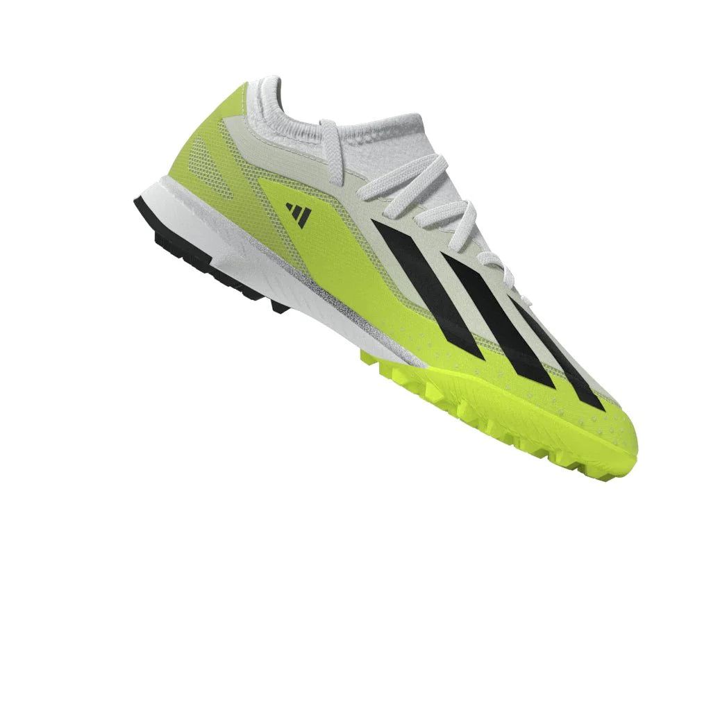 adidas X Crazyfast3 TF Junior Turf Soccer Cleats White Black