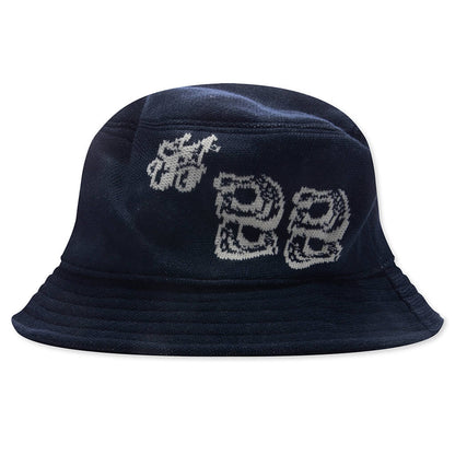 88 Jacquard Bucket Hat Navy