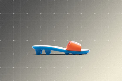 Puma x Fenty Womens Slide Chic Rickie Orange Racing Blue