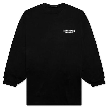 Jersey Long Sleeve T Shirt Black