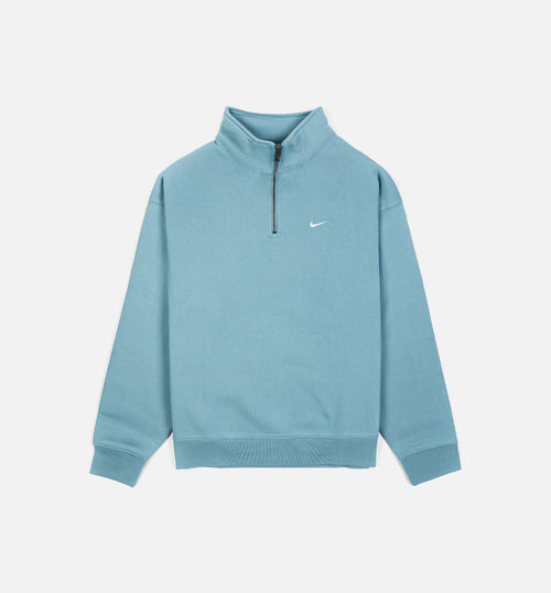 Solo Swoosh Quarter Zip Mens Jacket Blue