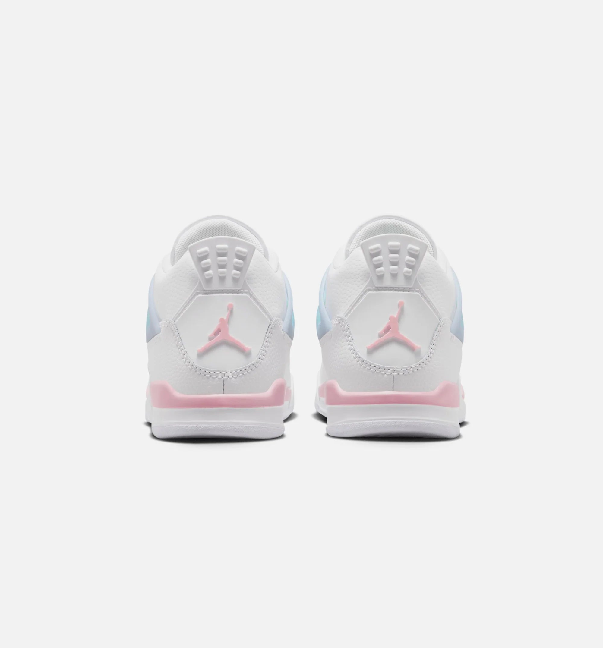 Air Jordan 4 Retro Medium Soft Pink Preschool Lifestyle Shoe White Medium Soft Pink Half Blue