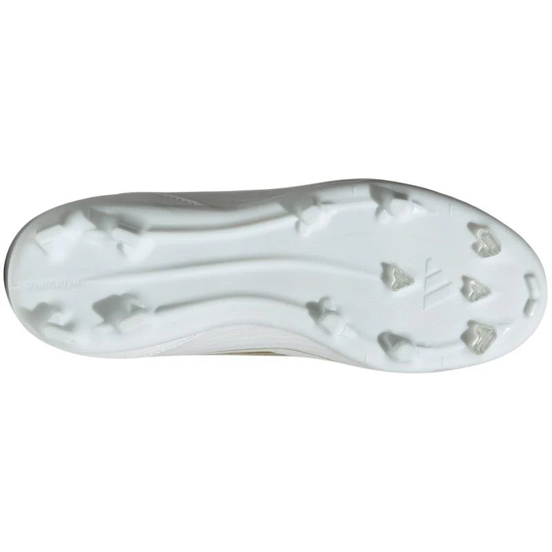 adidas F50 League Firm Multi Ground Youth Soccer Cleats White Gold Metallic White