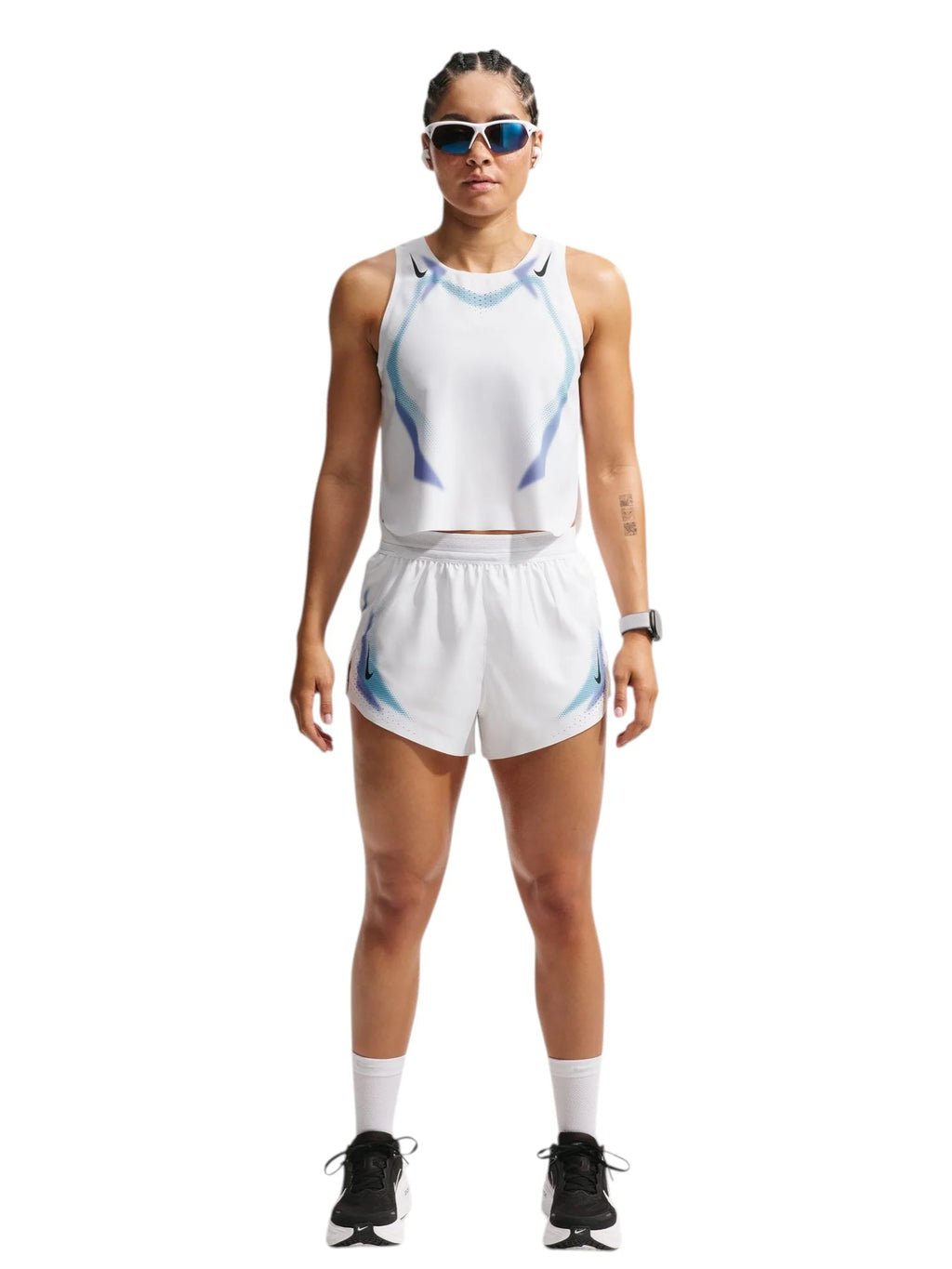 Nike Womens AeroSwift Dri FIT ADV Cropped Running Tank Top