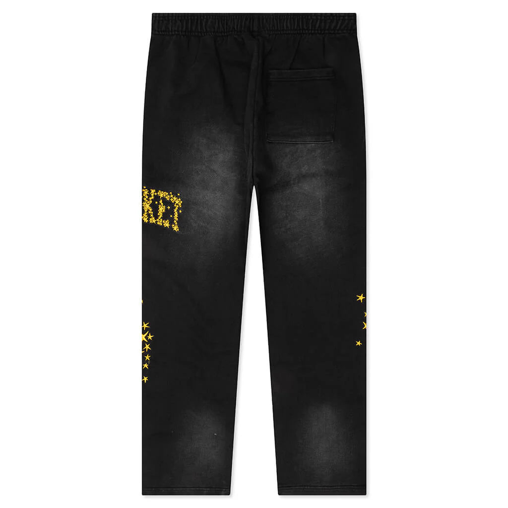 Galaxy Arc Open Bottom Sweatpants Pirate Black
