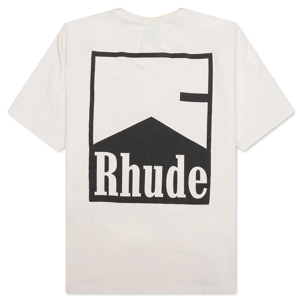 Rhude Chevron Tee Vintage White