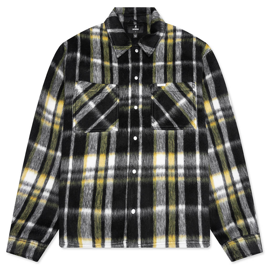Textured Overshirt Jet Black