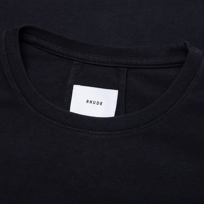 Rhude Cross Logo L S Tee Vintage Black