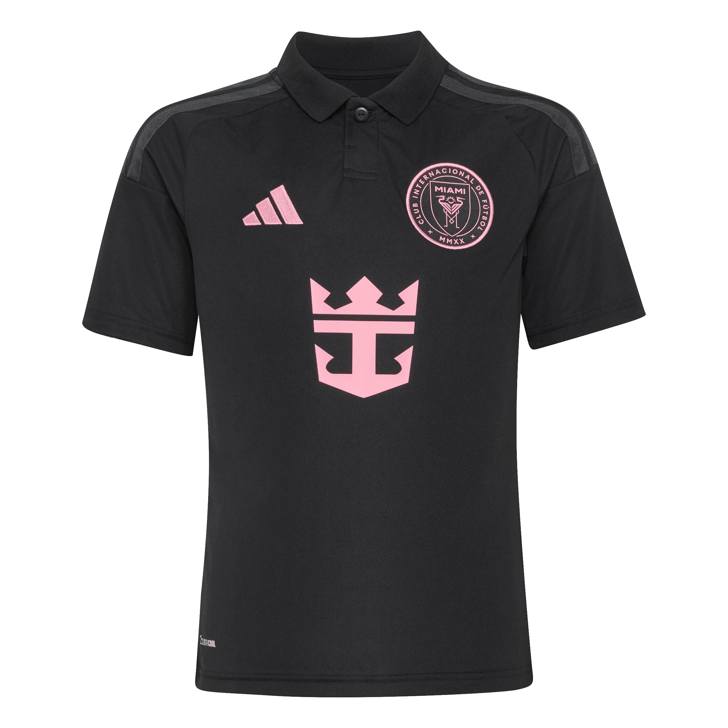 adidas Inter Miami CF Away Youth Soccer Jersey 26 27 Black Pink