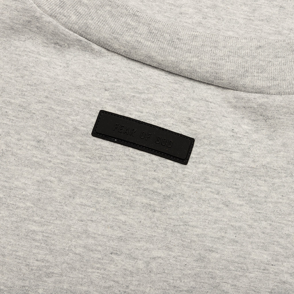 Heavy Jersey Crewneck T Shirt Light Heather Grey