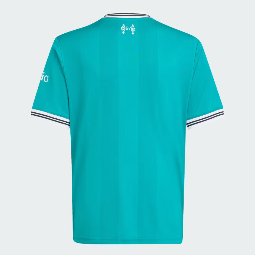 adidas Liverpool FC Third Youth Soccer Jersey 25 26 Green
