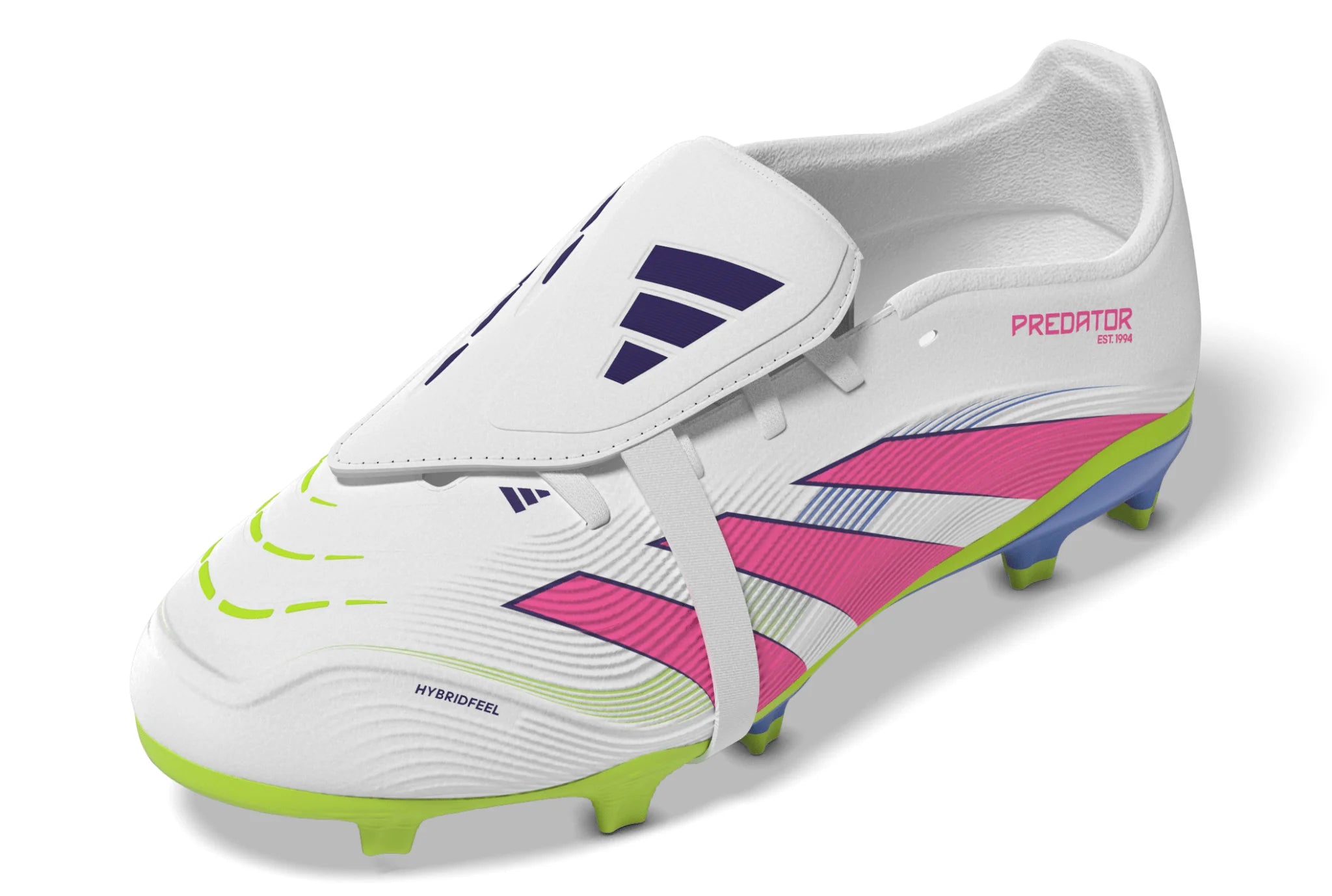 adidas Predator League Fold Over Tongue Firm Ground Boots Junior White
