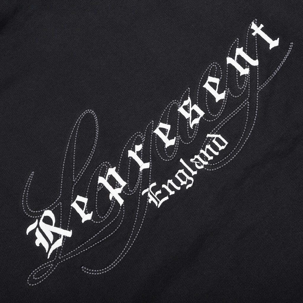 Legacy Overprint Hoodie Vintage Black