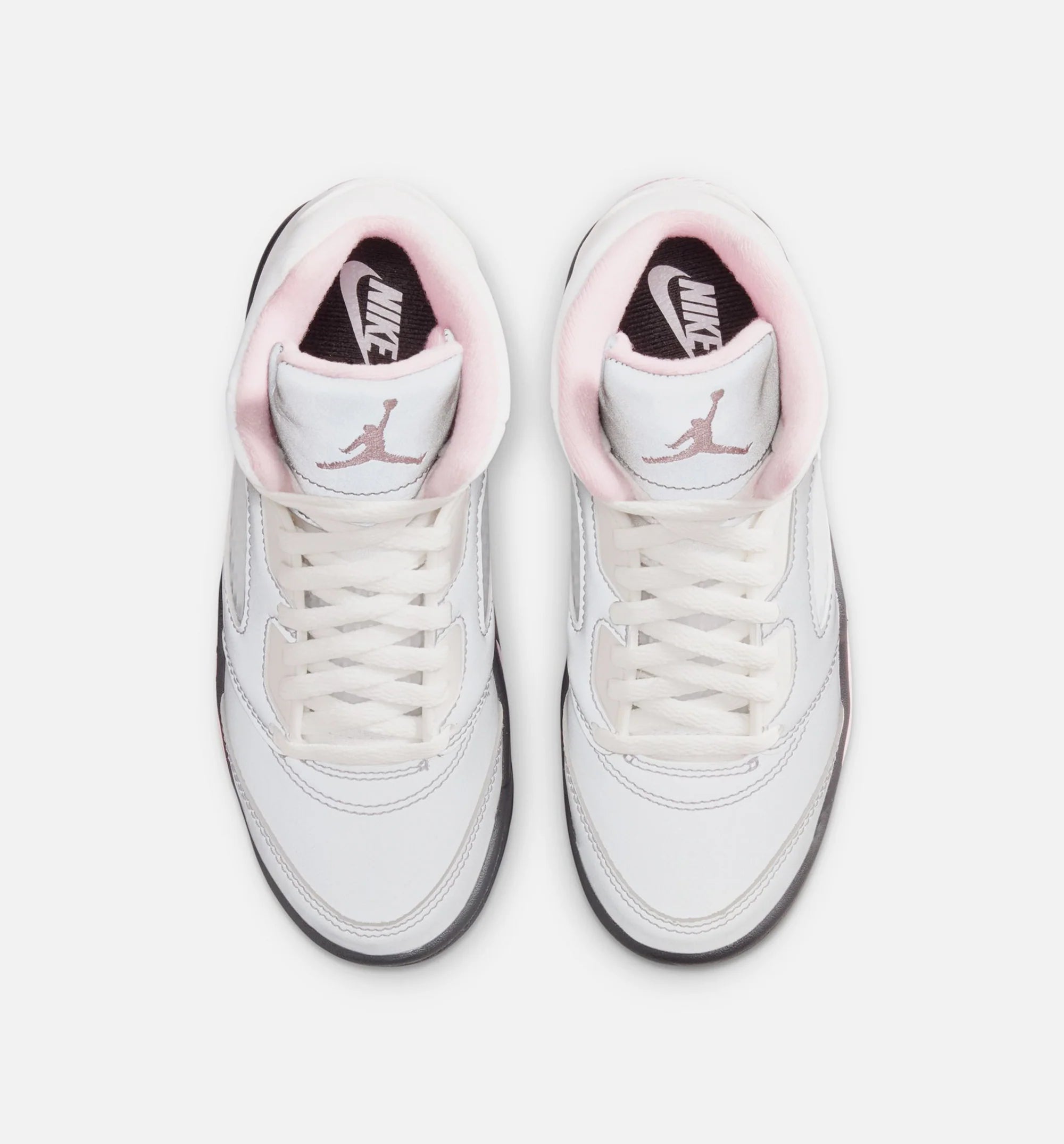 Air Jordan 5 Retro Medium Soft Pink Preschool Lifestyle Shoe White Soft Pink Black Free Shipping