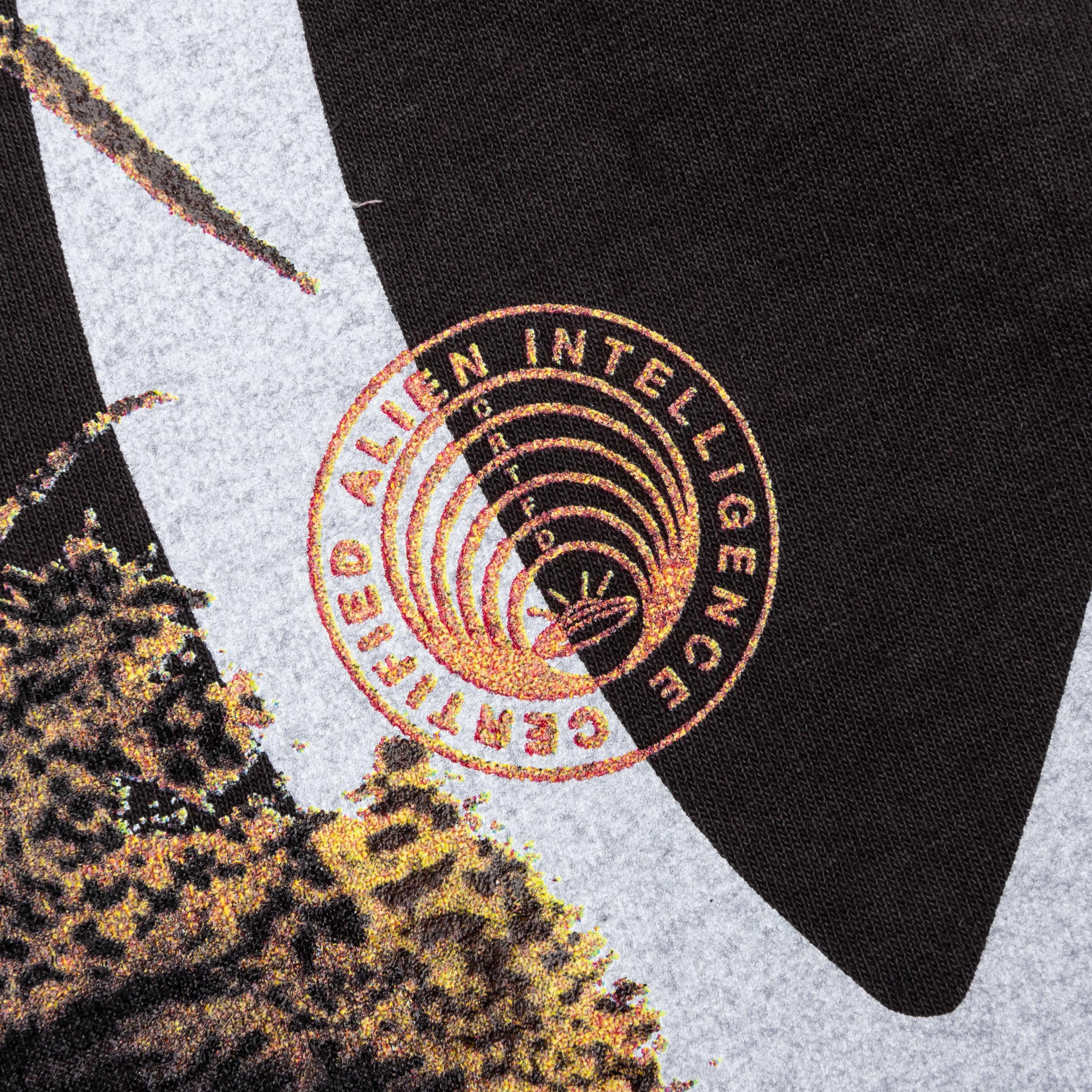 Allover Print Mash up Tee Vintage Black