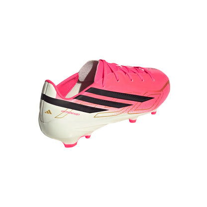 adidas F50 Hyperfast League Firm Ground Youth Soccer Cleats Turquesa Black Gold